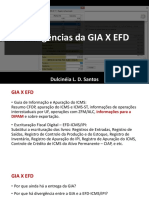 Divergências GIAXEFD