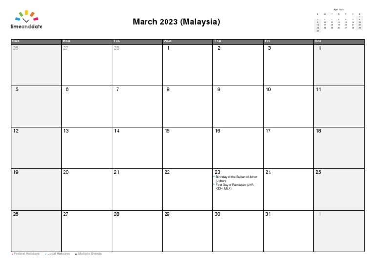 Malaysia March 2023 Pdf