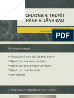 Chương 4 Lý thuyết hành vi lãnh đạo