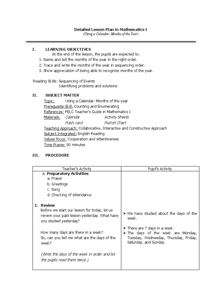 Grade 9 Direct Variation Lesson Plan | PDF