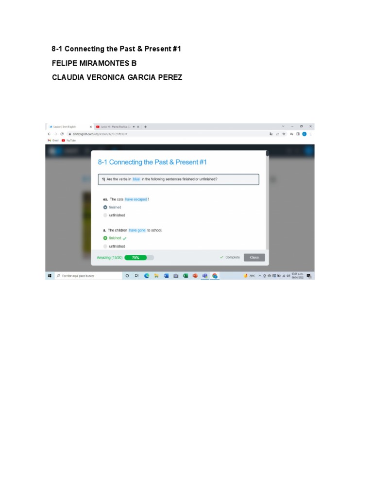 8-1 Connecting The Past & Present #1 | PDF