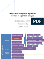 Review of Algorithm Analysis