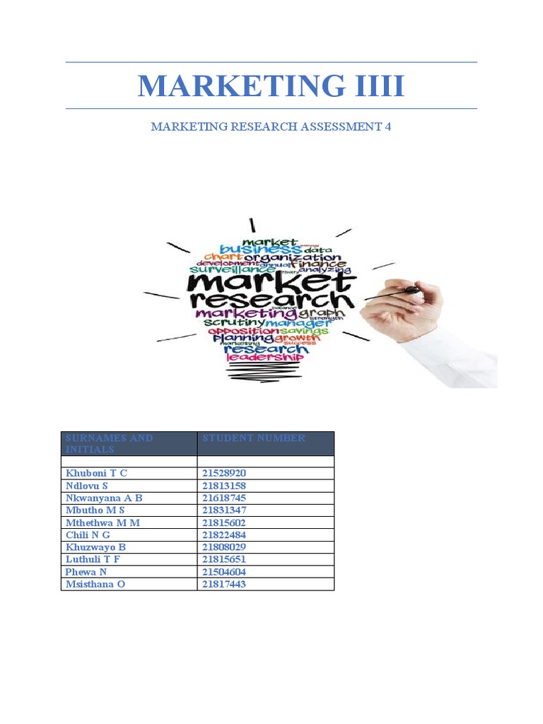 Marketing Research III | PDF | Marketing Research | Marketing