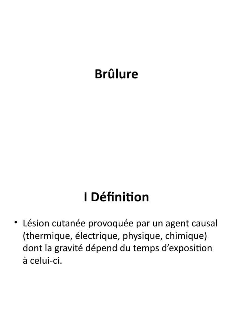 Brûlure PDF Brûlure Peau