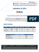 September 16, 2011: Market Overview