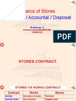 Issues Related To Store - Indenting Accountal Disposal
