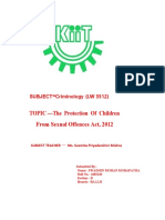 The Protection of Children From Sexual Offences Act, 2012