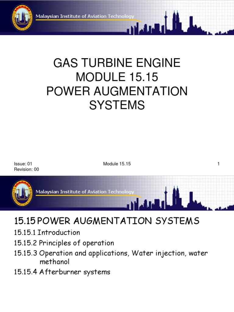 Water Injection for Turbine Thrust Augmentation | PDF | Gas Turbine ...