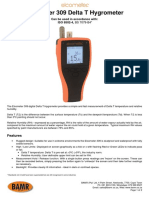 Elcometer 309 Delta T Hygrometer Data Sheet