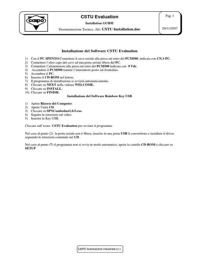 CSTU Installation | PDF