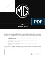 MG4 - Carnet de Service