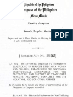 R.a. 9208 Anti-Traffficking in Persons Act of 2003
