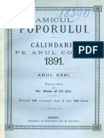 !!!amiculu - Poporului Calendariu 1891