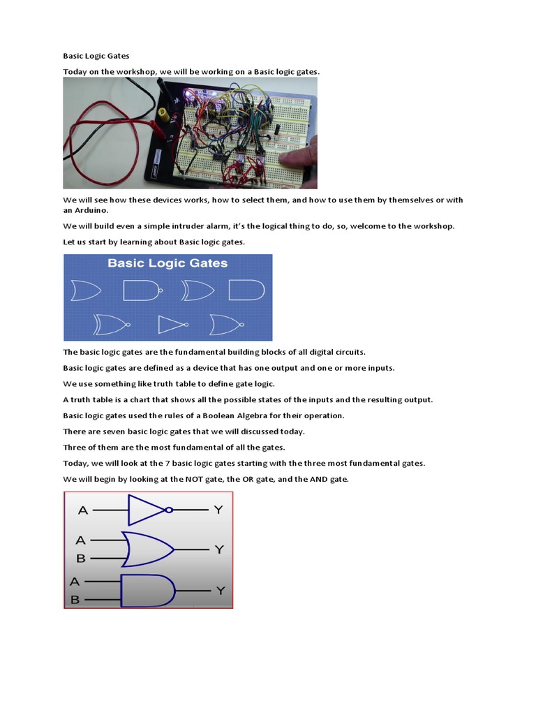 Basic Logic Gates | PDF