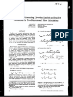 Comparisonof Alternating Ixrection Explicit and Implicit Procedures in Two-Dimensionalflow Calculations