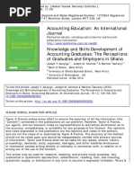 Awayiga 2010 - Q1 - Knowledge and Skills Development of Accounting Graduates The Perceptions of Graduates and Employers in Ghana