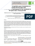 Instrumento Terapéutico para Tratamiento de La Tenosinovitis de Quervain