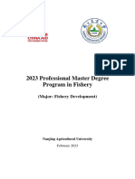 18-2023 Master Program of Fishery Science Nanjing Agricultural University