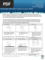 Burns Patient Hand Exercises