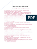 Comment Creer Un Rapport de Stage