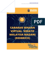Cabaran Binaan Virtual Kreatif Malaysia Madani (Redbrick)
