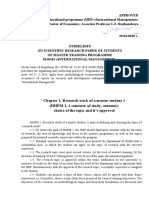 Regulations for Research work of student (НИРМ) English v.