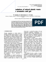 Thermal Degradation of Mixed Plastic Wasteto Aromatics and Gas