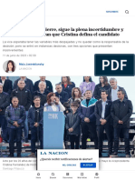 Sigue La Plena Incertidumbre y Otra Vez Todos Esperan Que Cristina Defina El Candidato - LA NACION
