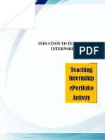 Ti Activity 1 Induction To Teaching Internship