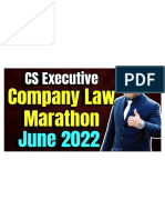 Company Law Revision Notes June 2022 Exam