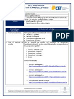 Guía de Aprendizaje Unidad 1 - Interface Gráfica de Excel