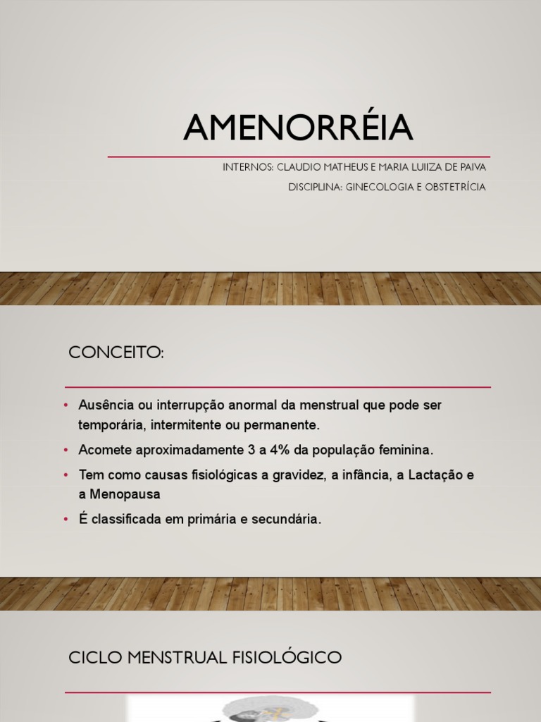 Causas e Tratamentos da Amenorreia | PDF