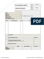 Inspection Report and Leak Test Format