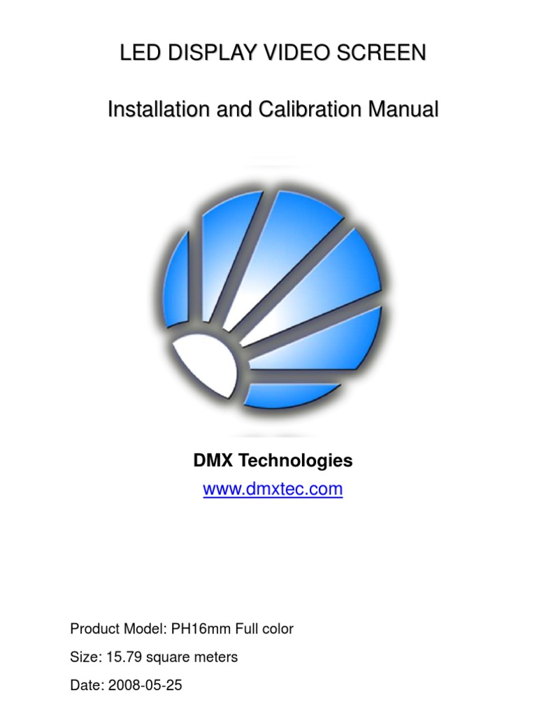 LED Display Installation Manual | PDF | Installation (Computer Programs ...