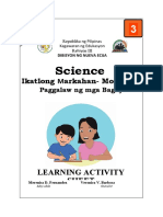 Learning Activity Sheets Science 3 Q3W1