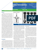 Finite Element Modeling of Bolted Connections For A Steel Sculpture