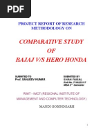 Download summer training report on bajaj vs hero honda by shah faisal SN6521964 doc pdf