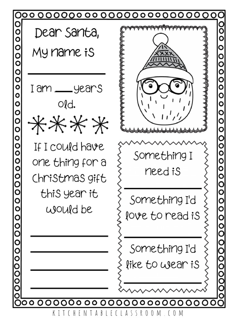 Santa letter templates | PDF