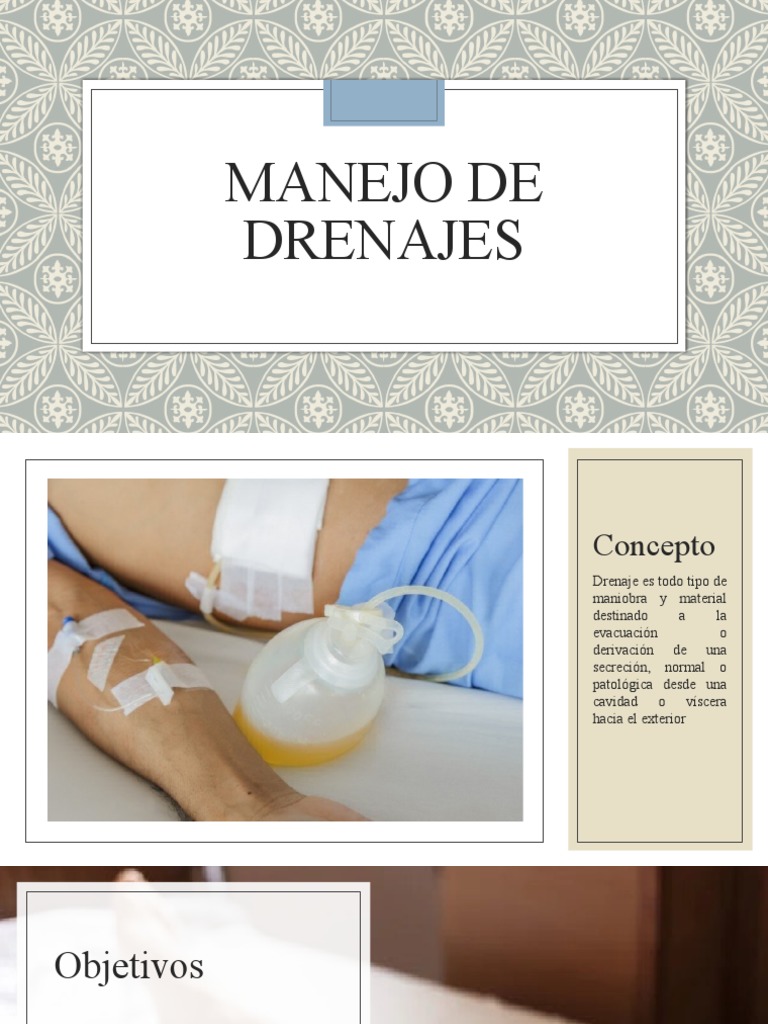 Manejo y Cuidados de Drenajes Quirúrgicos | PDF | Enfermedades y ...