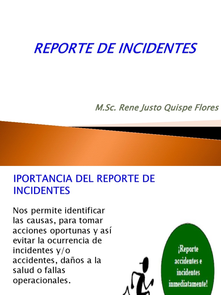 06 - Reporte de Incidentes y Accidentes Laborales | PDF