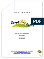 Plan de Contingencia Servioriente S.A Manzanres 2016