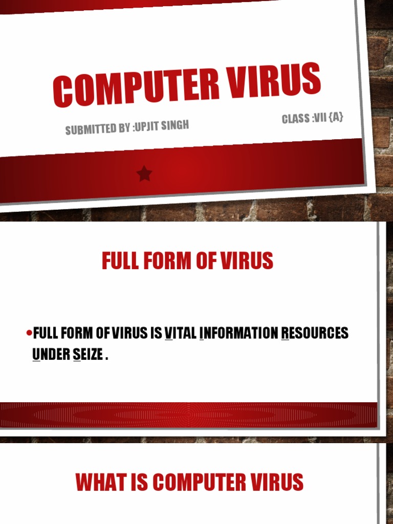 Computer Virus PDF Computer Virus Antivirus Software