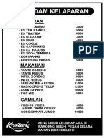 Daftar Menu Ps