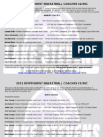 2011 Northwest Basketball Coaches Clinic