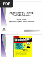 Download HFSS Vector Field Calculations by Chen Wu SN65221060 doc pdf