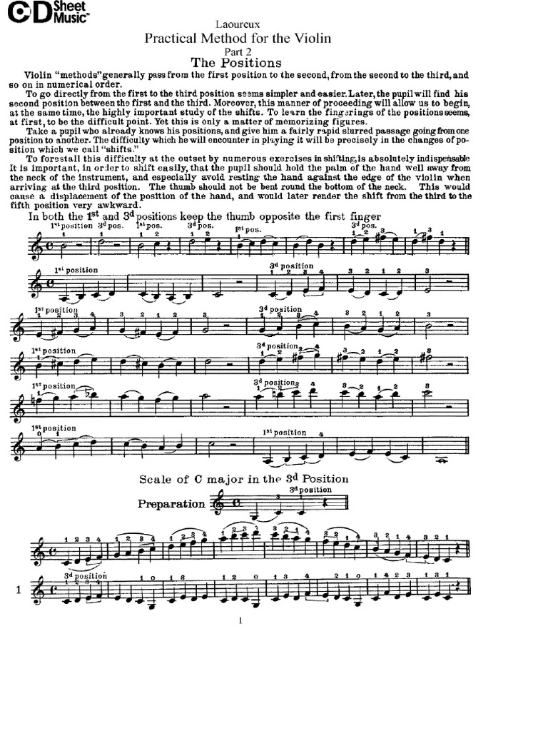 VIOLINO METODO Laoureux - Volume 2 | PDF