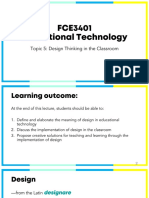 Topic 5 Design Thinking in the Classroom