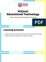 Topic 1 Educational Technology Technology