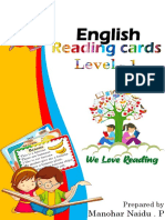 English Reading Cards L-1