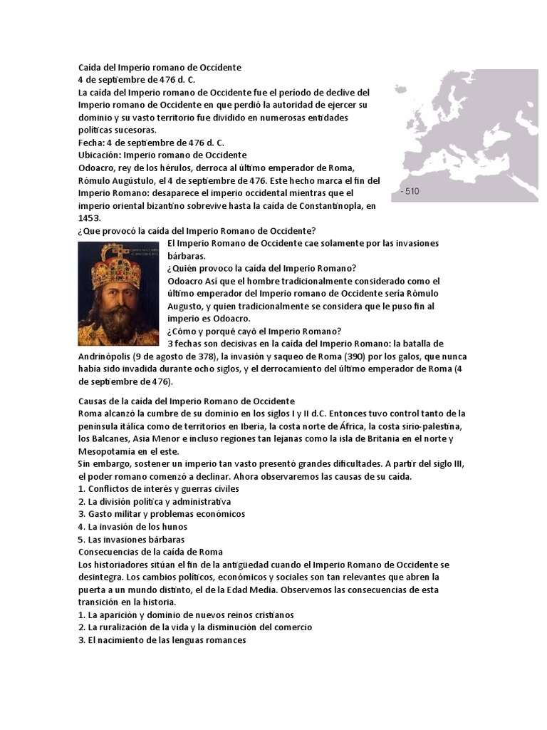 Caída del Imperio Romano de Occidente | PDF | Justiniano I | imperio ...